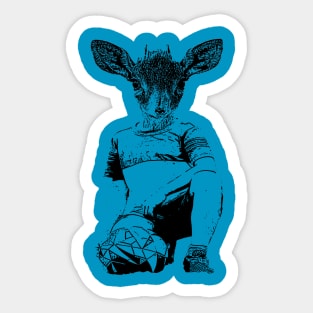 Boy Dear Head Sticker